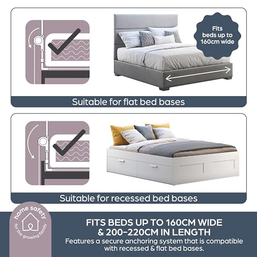 Dreambaby Nicole Bed Guard Rail For Toddlers, Extra Wide - White | Best