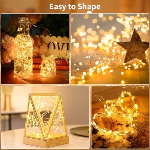 GDEALER 4 Pack 16.4 Feet 50 LED Fairy Lights, Battery-Operated, Warm White by GDEALER - Used condition - Image 5