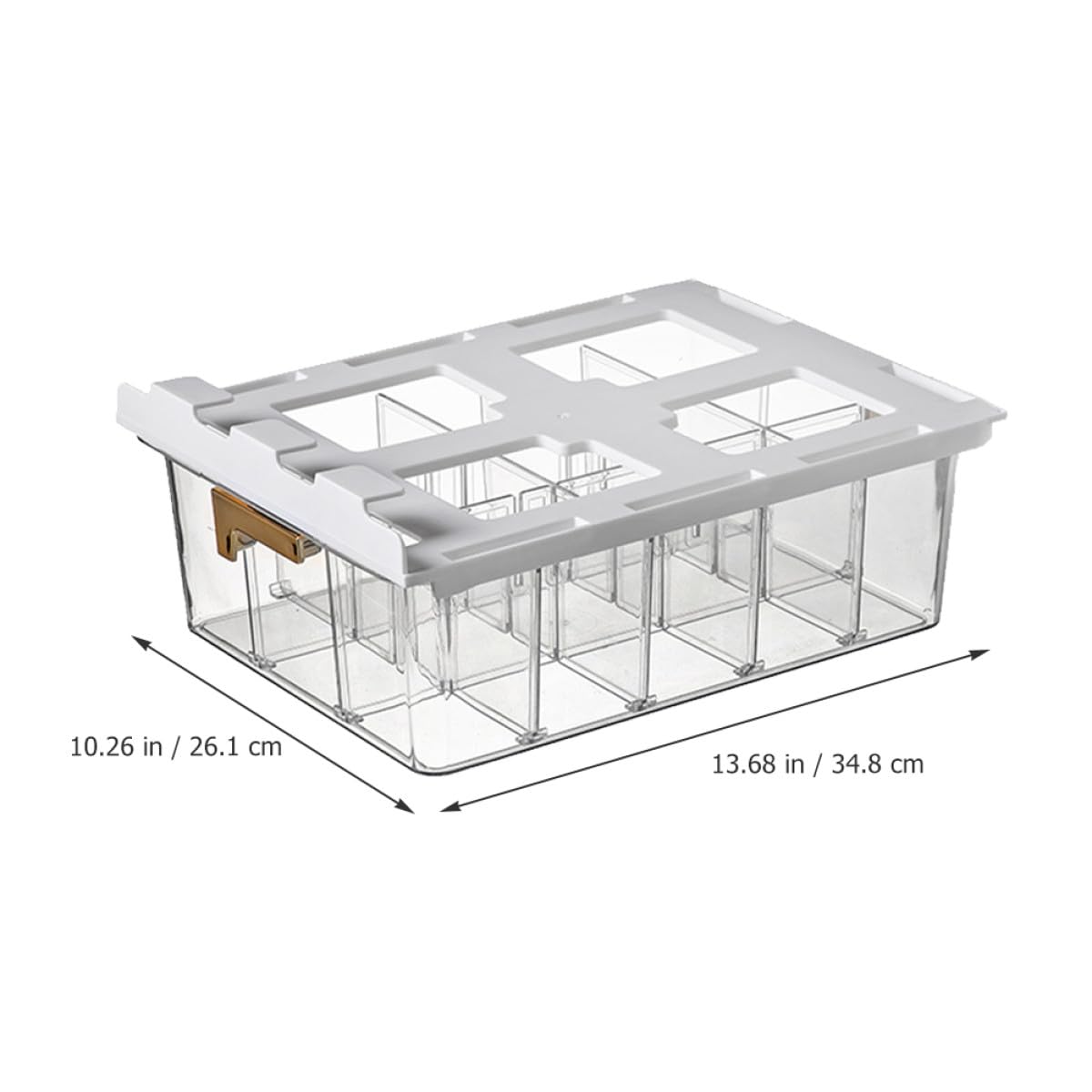 Transparente Pet Schubladenbox für Unterwäsche und Socken mit Multi Fach Trennwänden und Deckel für Ordentliche Aufbewahrung im Kleiderschrank Zuhause