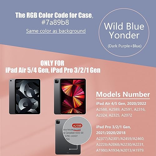 Miieadoo Case for iPad Air 5th/4th Gen Case(2022/2020)- Shockproof Cover with Built-in Pencil Holder- Smart Auto Sleep/Wake - Image 2