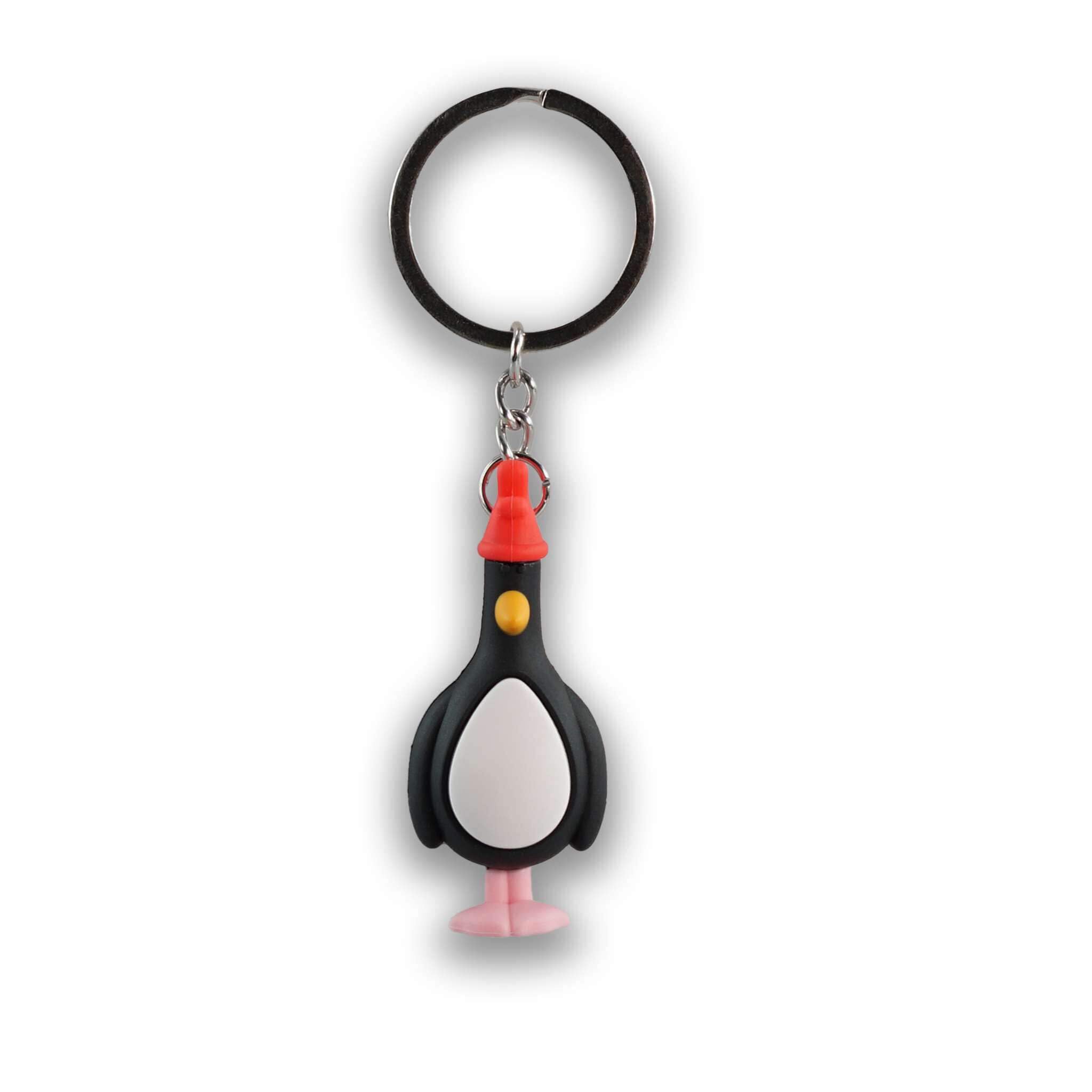 Half Moon Bay | Wallace & Gromit | Feathers McGraw 3D PVC Keyring | Chicken Disguise Character Keyring Bag Charm | Official Aardman Merchandise | Novelty Collectible Gift