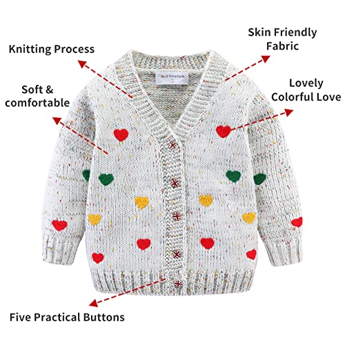 Mud Kingdom Girls Cardigan Sweaters Cute Colorful Love2