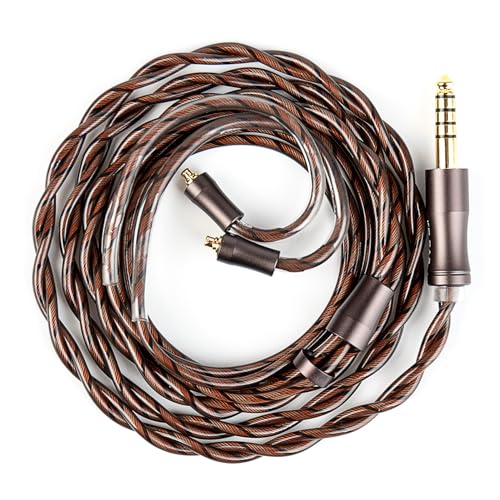 KBEAR Cadence MMCX IEMs Cable 6N de cobre de alta pureza bañado en plata HiFi cable de auriculares de 4,4 mm conector de 120 cm para auriculares Sh-ure SE315, SE215, So-ny IER-M9, Fii-O FD3 PRO FH9