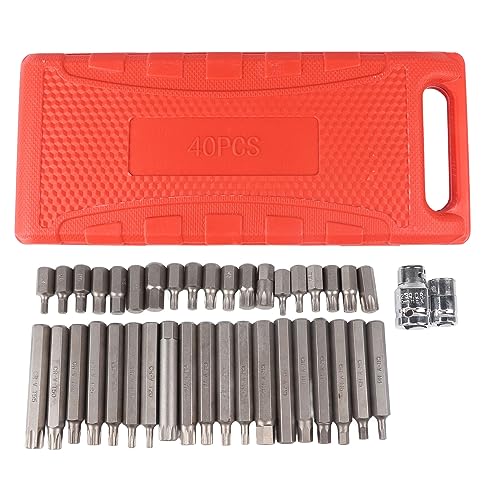 Respicefinem Spline Tip Bit Socket Set Master Tip Bit Socket Set With Plastic Storage Box Ideal For S2 Auto Repairing Made Of Chrome Vanadium Alloy With Various Sizes Accurately