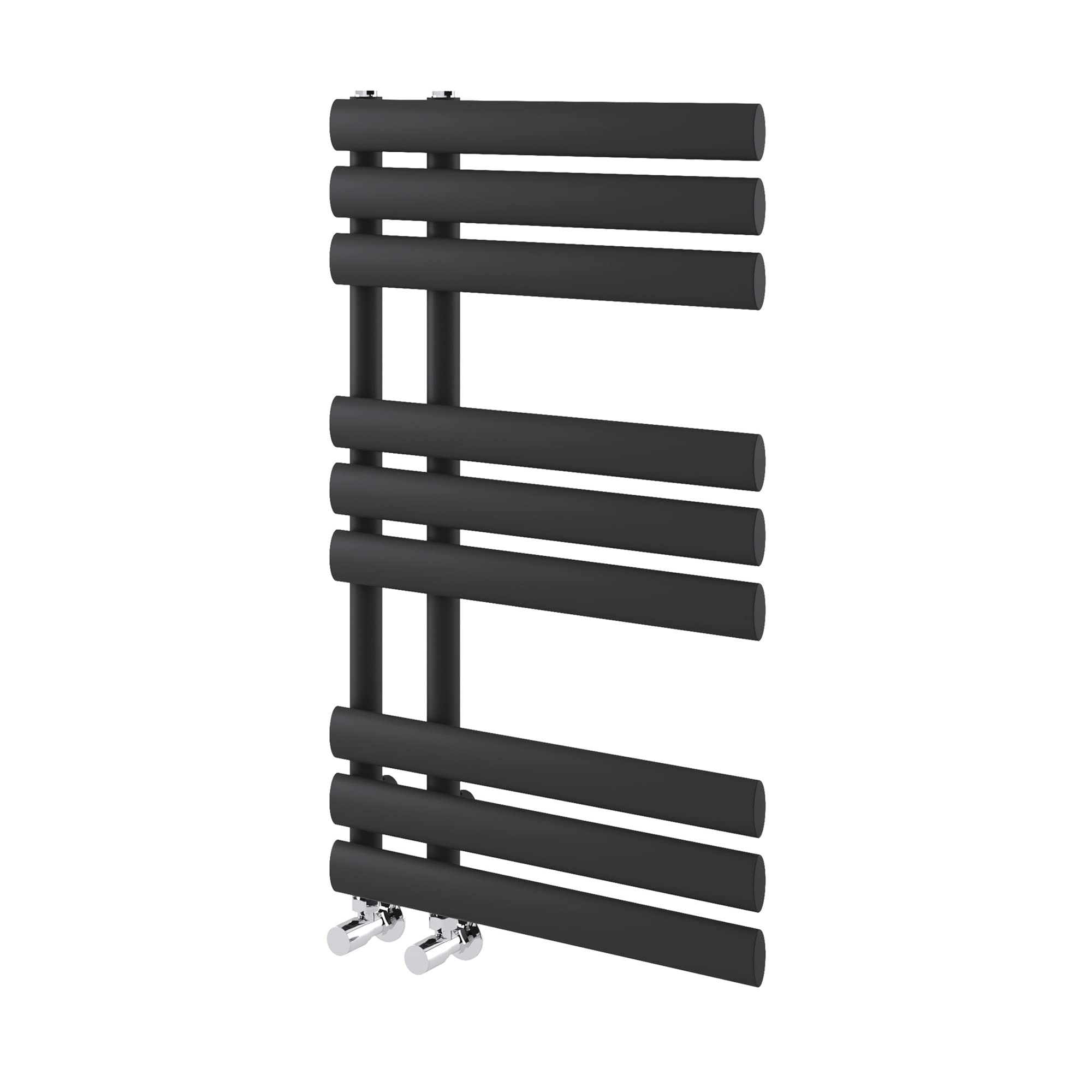 Radiador de baño escalera negro de 820 x 500 cm para calefacción central