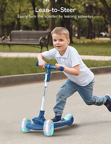 Image of besrey 3 Wheel Scooter for Kids Ages 3-10 with 4 Adjustable Height