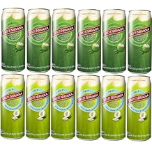 Taste Nirvana Coconut Water Variety Pack 12 Pack 6 Coconut Water + 6 Coconut Water with Pulp Natural Thai Coconut Juice, Hydrating Electrolyte Drink, Non-GMO, Gluten Free, Ready-to-Drink 16.2 oz Cans