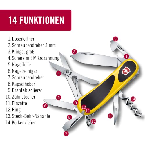 Victorinox Schweizer Taschenmesser Evolution 14, Multitool, 14 Funktionen – Ansicht 4