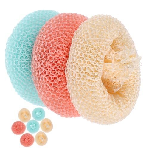 STOBAZA 10 Pack Kitchen Dish Scrubbers Green Scrub Pads Non Scratch Pot Scrubbers for Dishes Random Color