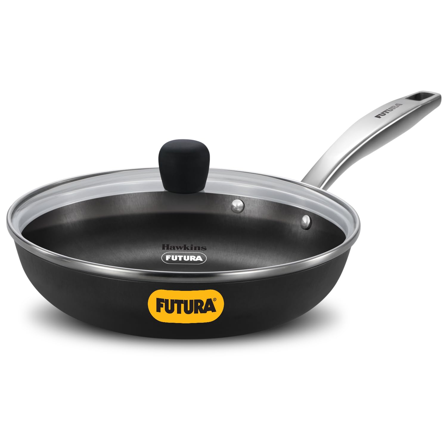 Hawkins Futura Ironman 22 cm Slim Cast Iron Frying Pan with Glass Lid | Lightweight, Durable & Even Heating Cookware | Omlette Fry Pan | Black (IMF22G)-image-30