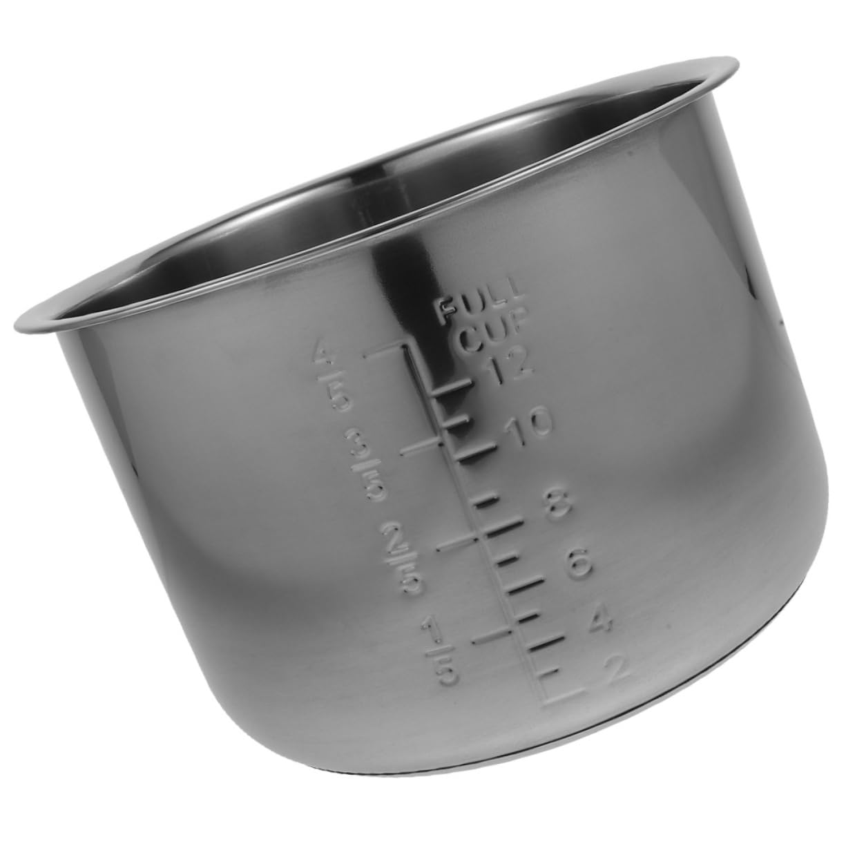 Zerodeko Revestimiento de Olla arrocera reemplazo Olla arrocera Interior con Bol Acero Inoxidable recipientes Cocina Repuesto de Cocina Forro eléctrica Acero Inoxidable 304 Silver