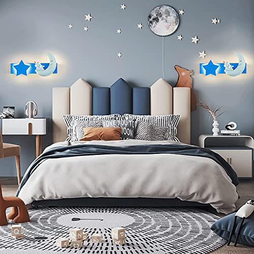 Lámpara de pared junto a la cama para dormitorio infantil de metal 3