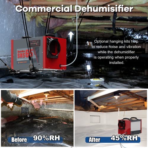 Abestorm Crawl Space Dehumidifier With Pump, 120 Pint Commercial Dehumidifier With Drain Hose For Basement, Whole Home, Humidity Control, Auto Defrosting, Auto Shut Off/Restart, 5 Year Warranty #TOP7