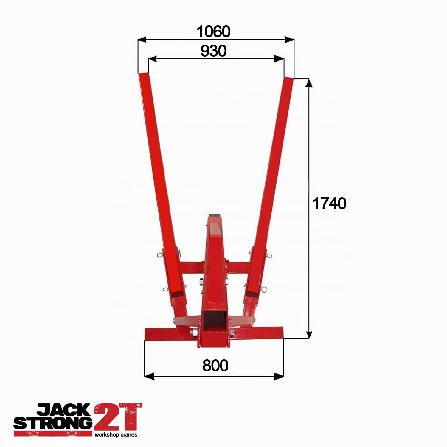 Grúa de taller, elevador de motor, 2T, grúa de motor, 2000 kg Jack Strong