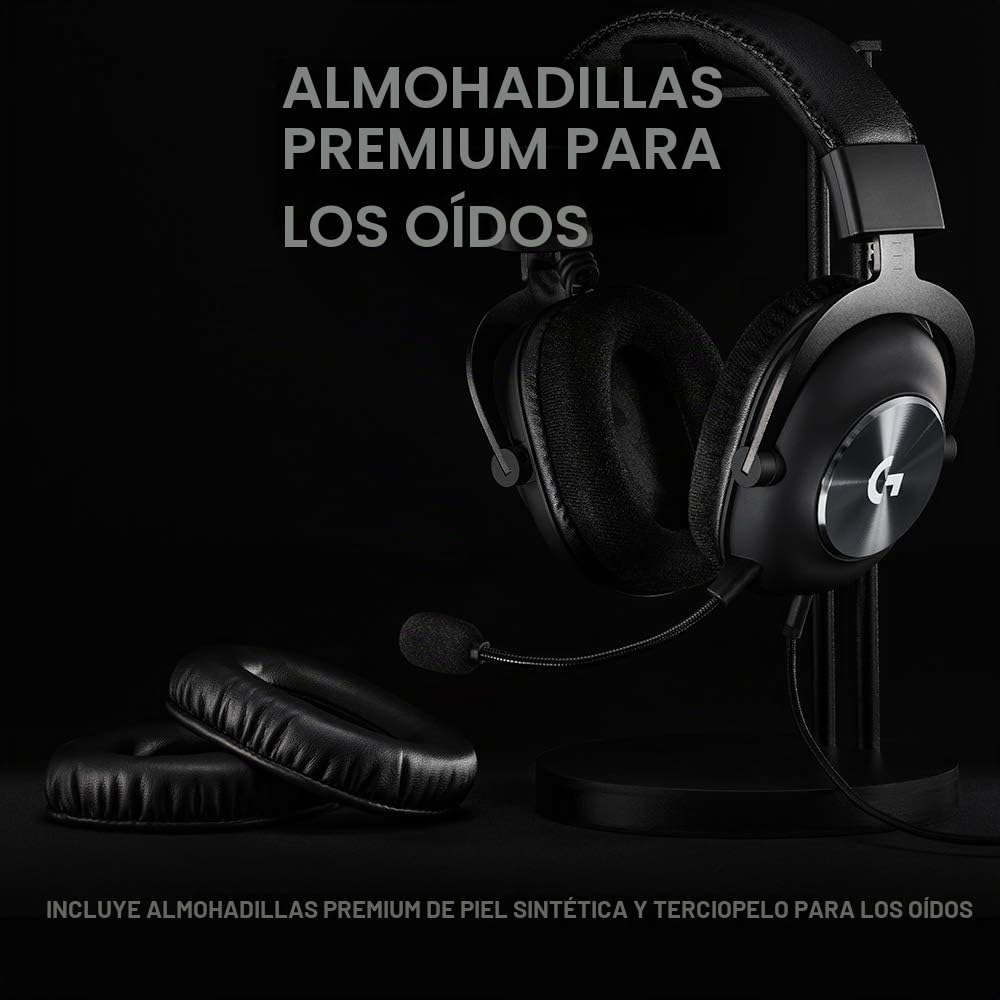 Logitech G PRO X - Auriculares para Gaming con Blue VO!CE, USB, Negro (Reacondicionado)