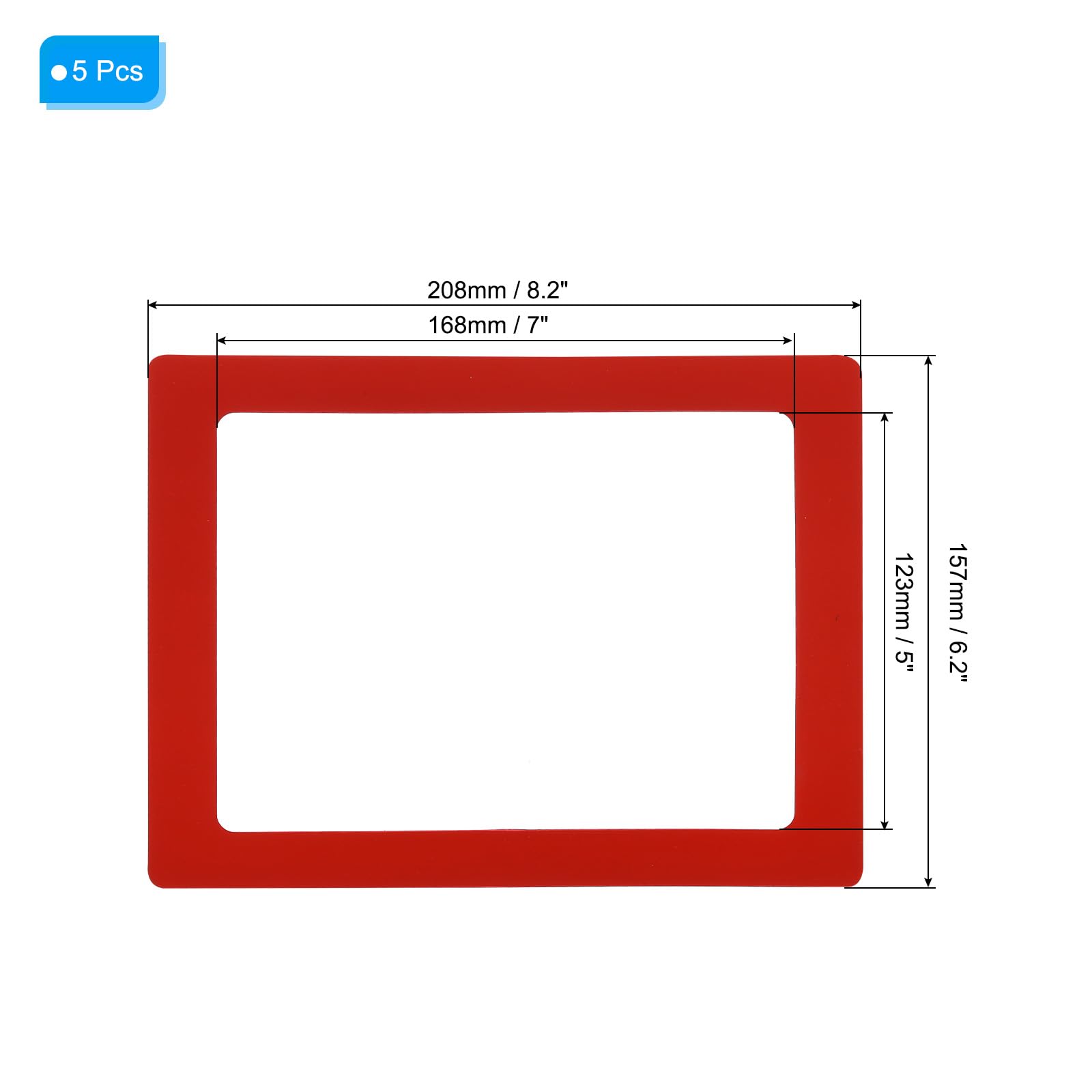 PATIKIL Cornice magnetica per frigorifero, 5 pezzi, mini cornici per