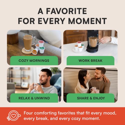 Image of Day To Day Coffee Flavored Variety Pack, 120 Count Single Serve Pods, 4 Coffee Blends (Hazelnut Creme, Jamaican Me Creme, Cinnamon Cookie, Salted Caramel), Compatible with Keurig K-Cup Brewers, No Added Sugar