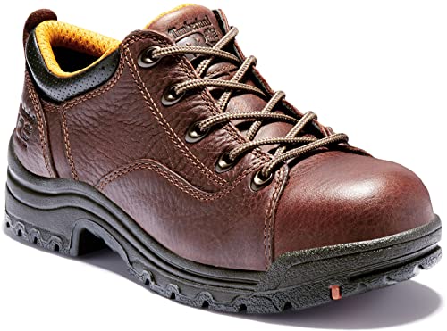 Timberland PRO Timberland PRO Women's Titan Oxford Alloy Safety Toe Industrial Work Shoe,Brown, 8 M