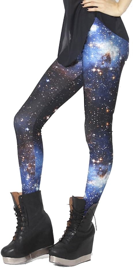 QZUnique Leggings for Women, Halloween Full-Length Printed Legging Footless Elastic Yoga Pants, Regular and Plus Size