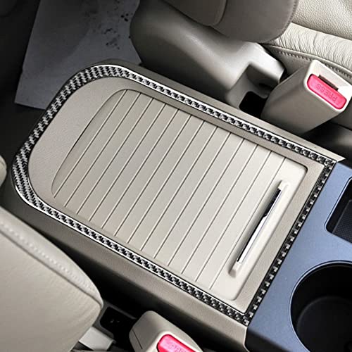 Real Premium Carbon Fiber Compatible with Honda CRV 2007 2008 2009 2010 2011 Accessories Car Armrest Panel Frame Cover Sticker Decal Interior Trim