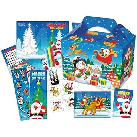 Pre Filled Christmas Theme Party Box Cover