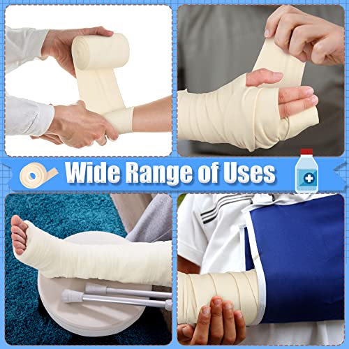 Cotton Stockinette Tubular Bandage 11 Yard Comfortable Arm Leg Knee Stockinette Tubing Reusable Elastic Bandage Sleeve For Ankles And Elbows (2 Rolls, 4 Inch) #TOP5