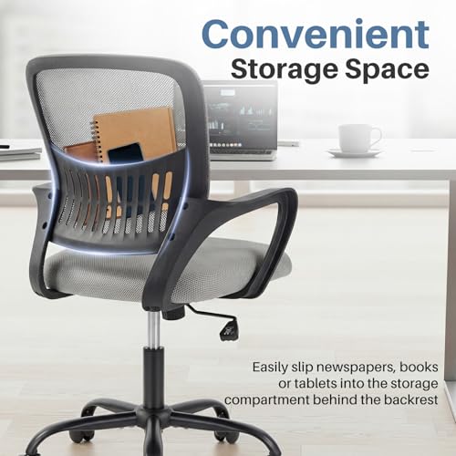 Image of DUMOS Home Office Chair, Ergonomic Lumbar Support Desk Chair