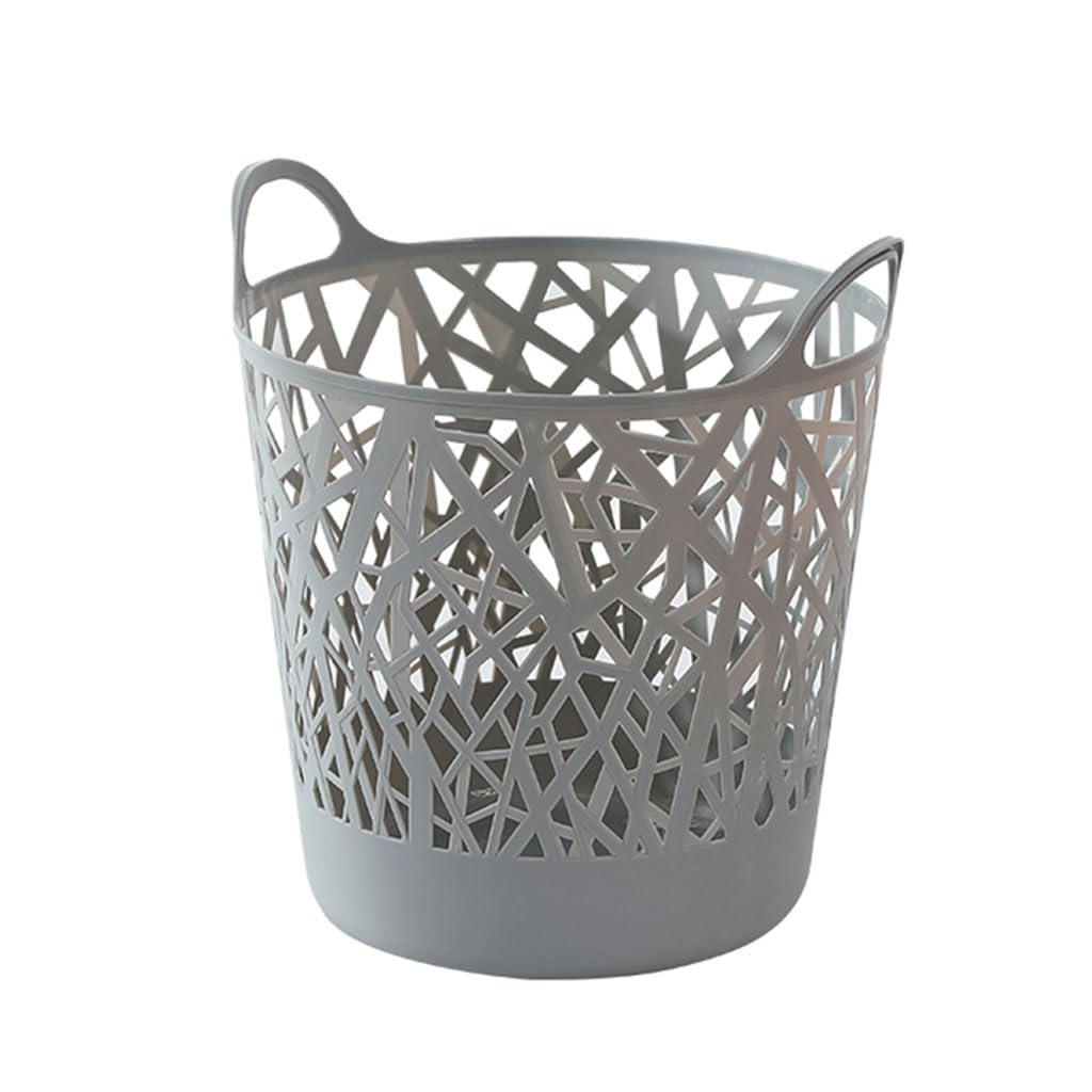Cesto portabiancheria portatile in plastica, cesto portabiancheria traspirante con manici, cesto per vestiti sporchi per la camera da letto della lavanderia del dormitorio