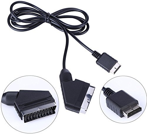 image for FiveVG 1.8M/6FT RGB Scart Cable, AV Cable Lead Audio Video Connector f
