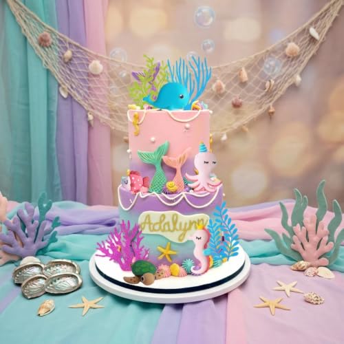 Under the Sea Ocean Cake Decorations Sea Animals Birthday Cake Decorations