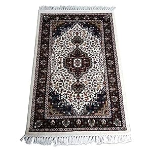 Handgeknoopt Perzische kunst zijden tapijt 2×3 voet veelkleurig luxe traditioneel handgemaakt magisch tapijt van Amma…