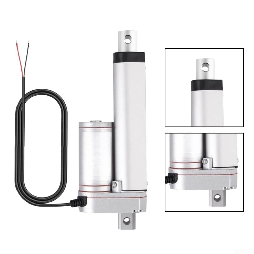 Actuador lineal resistente 1500N 12V Motor eléctrico para sillas elevadoras – Barra de empuje impermeable IP65 50 mm (1500 N 150 mm)