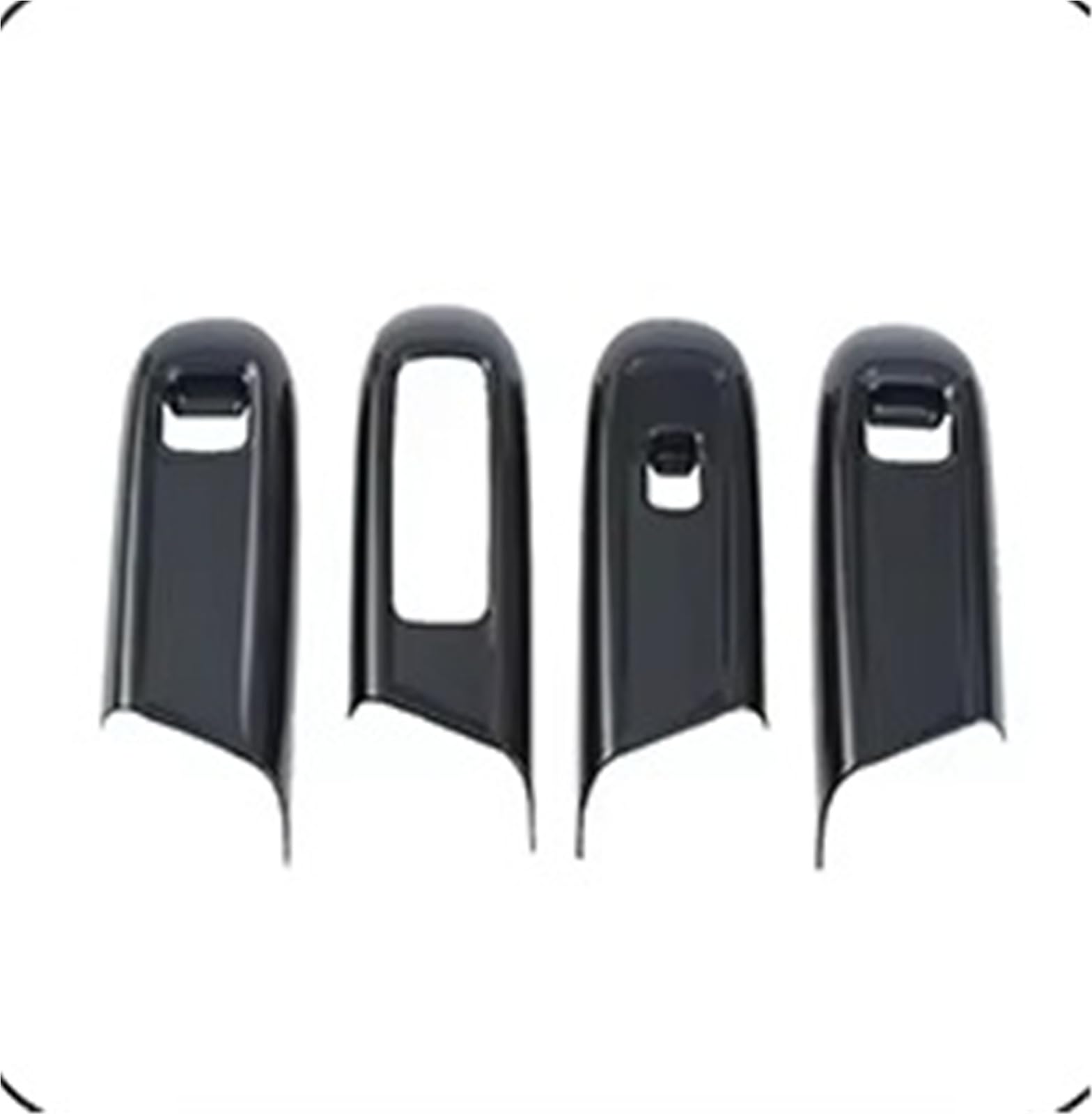 Cambio Pannello Telaio Copertura Pannell Per Benz Per Classe E Per W214 2024 Pannello Copertura Pulsante Sollevamento Vetro Finestrino Bracciolo Della Portiera Motivo Auto(Black LHD)