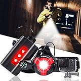 ☀【Luz de advertencia de la batería y banda elástica ajustable】La luz de advertencia roja detrás de la luz del corredor lo hace más visible por la noche y reduce los accidentes. Además, el encendido de la luz de advertencia muestra la potencia restante de la luz de marcha. Puedes ver claramente si la luz del pecho necesita ser cargada.Con la correa elástica ajustable, ajuste universal en diferentes formas del cuerpo.