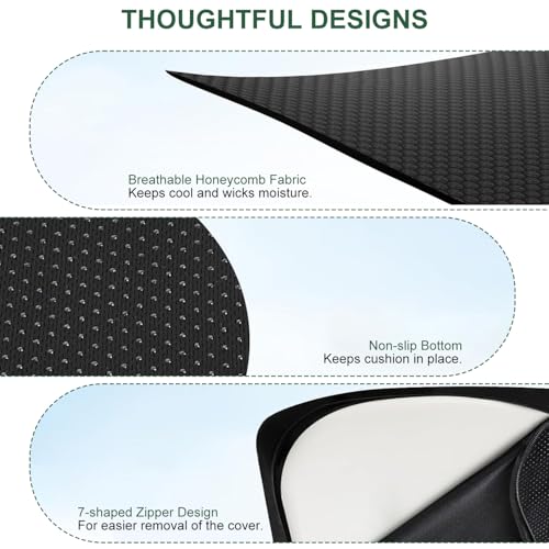 Seat Cushion, Large Size Office Chair Cushion for Work Home Driving, Memory Foam Sciatica Pressure Relief, Office Chair Cushion for Wheelchair Car, Best Gifts for Senior Women Men by Desiontal - Image 7