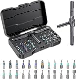 Toolsons Multitool Set, 24 in 1 Magnetic Screwdriver Set, DIY Ratchet Screwdriver Set, Multi Magnetic Drive Tool with Detachable Ratchet Handle, Portable Tool Kit in Case for Home DIY, Computer