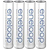 eneloop - Batterie Ricaricabili AAA (Confezione da 4) - 800 mAh NiMH