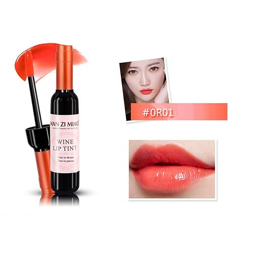 Miniatura 6 de Juego de 6 tintes de labios para botella de vino, original de 24 horas de duración, lápiz labial líquido mate y brillo labial para mujeres, botella