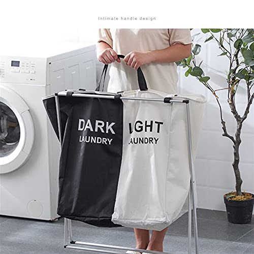 Vuile kleding opbergmand Drie rooster organizer mand inklapbare grote wasmand waterdichte thuis wasmand (Color : 2 Grid) - Image 4