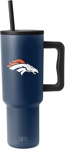 Miniatura 17 de Simple Modern Fortnite - Vaso de 40 onzas con asa y tapa con pajilla, botella de agua reutilizable aislada de acero inoxidable para viaje, regalos