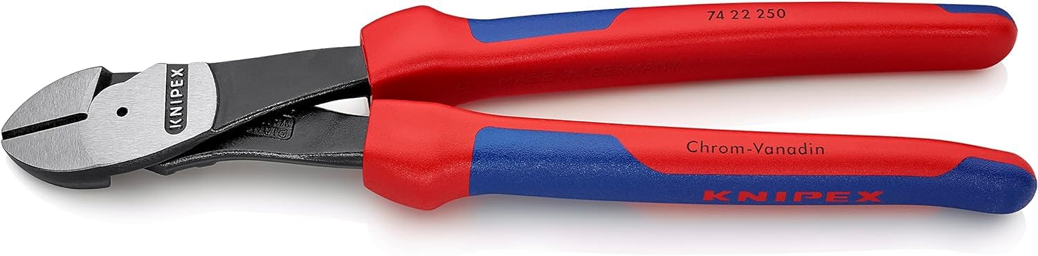 Knipex 74 22 250 High Leverage Diagonal Cutters 9 84 With Soft Handle