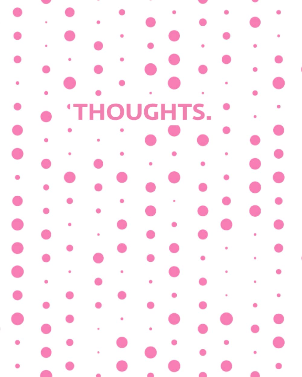 Pink and White Polka Dot Notebook: College Ruled Notebook