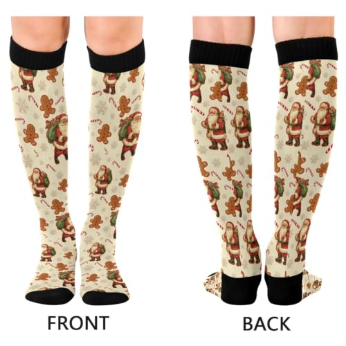 Image of Wusikd Halloween Black Cat Compression Socks for Women and Men Circulation Pumpkin Long Socks for Athletic Running 1