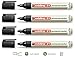 Produktbild EDDING 21 Permanentmarker 1-5mm | Neuheit Eco-Line Serie | In verschiedenen Farben, Vorteilspacks und Kombinationen wählbar (4er Vorteilspack, Schwarz)