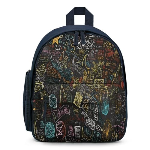 Math Formula Mini Backpack Light Weight Small Travel Backpack Shopping Travel Daypack