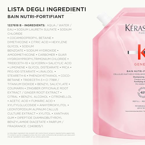 KéRastase Genesis Bain Nutri-Fortifiant Shampoo Idratante E Rivitalizzante Anti-Caduta Dei Capelli 500 M - 5