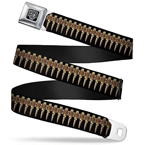 Buckle-Down cinturón casual ajustable con cierre rápido de clic resistente