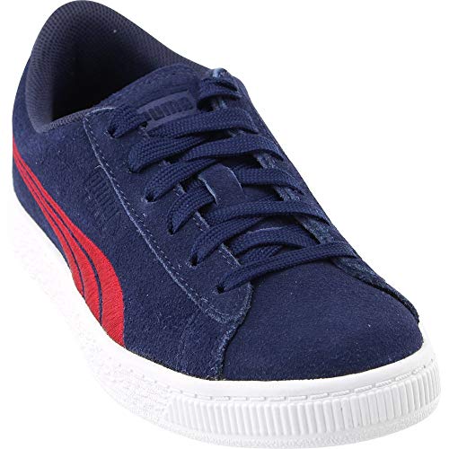 PUMA Unisex-Child Suede Classic Badge Sneaker, Peacoat-Toreador, 12 M US Little Kid2