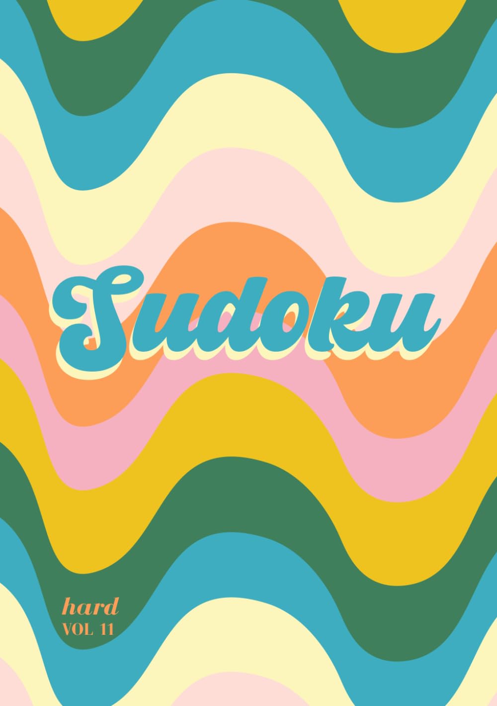 Pretty Puzzles - Hard Sudoku: A Bold, Wavy Sudoku Book for Puzzle Lovers Who Like a Challenge (Travel Sudoku - Hard)