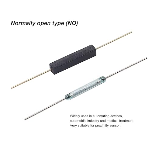 Miniatura 2 de Weidder (15 piezas) 10 unids interruptor de lámina de vidrio 5 unids interruptor de lámina de plástico normalmente abierto (N/O) Contacto magnético